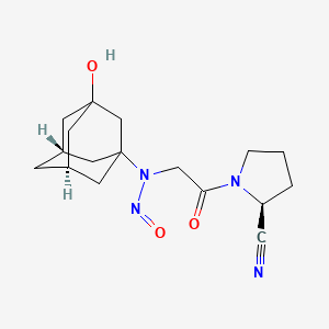 molecular formula C17H24N4O3 B13581558 N-Nitroso-Vildagliptin 