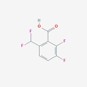 molecular formula C8H4F4O2 B13581628 6-(Difluoromethyl)-2,3-difluorobenzoic acid 