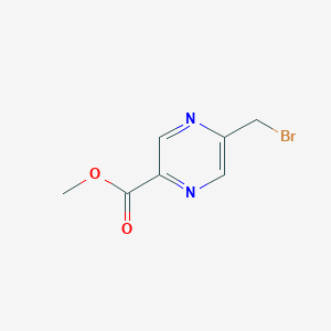 molecular formula C7H7BrN2O2 B1358163 Methyl 5-(bromomethyl)pyrazine-2-carboxylate CAS No. 193966-70-0