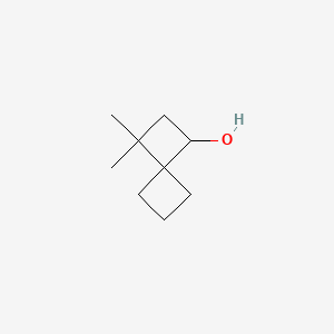 molecular formula C9H16O B13581664 3,3-Dimethylspiro[3.3]heptan-1-ol 