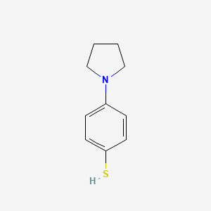 molecular formula C10H13NS B13581679 4-(Pyrrolidin-1-yl)benzene-1-thiol 