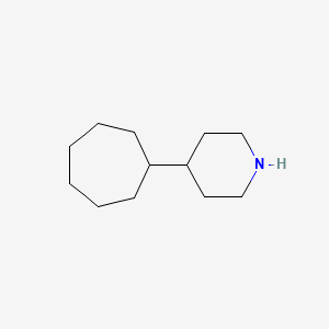 molecular formula C12H23N B13581737 4-Cycloheptylpiperidine 