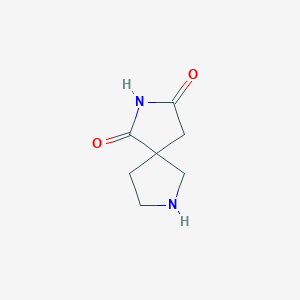 molecular formula C7H10N2O2 B13581829 2,7-Diazaspiro[4.4]nonane-1,3-dione 