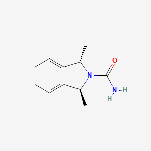 molecular formula C11H14N2O B13581854 rac-(1R,3R)-1,3-dimethyl-2,3-dihydro-1H-isoindole-2-carboxamide,trans 