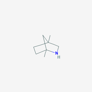 molecular formula C8H15N B13581917 1,4-Dimethyl-2-azabicyclo[2.2.1]heptane 