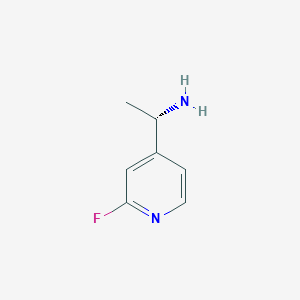 molecular formula C7H9FN2 B13581928 (S)-1-(2-Fluoropyridin-4-yl)ethan-1-amine 