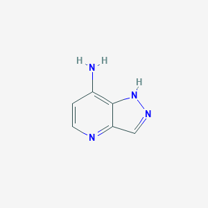 molecular formula C6H6N4 B13581938 1H-pyrazolo[4,3-b]pyridin-7-amine 