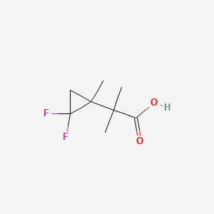 molecular formula C8H12F2O2 B13581956 2-(2,2-Difluoro-1-methylcyclopropyl)-2-methylpropanoicacid 