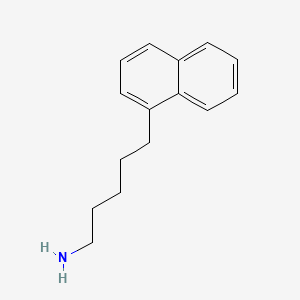molecular formula C15H19N B13581961 5-(Naphthalen-1-yl)pentan-1-amine 