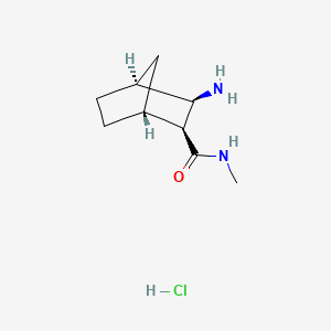 molecular formula C9H17ClN2O B13582000 rac-(1R,2S,3R,4S)-3-amino-N-methylbicyclo[2.2.1]heptane-2-carboxamide hydrochloride 