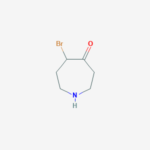 molecular formula C6H10BrNO B13582027 5-Bromoazepan-4-one CAS No. 167757-56-4