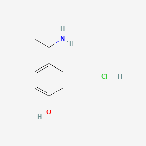 molecular formula C8H12ClNO B1358204 4-(1-Aminoethyl)phenol hydrochloride CAS No. 860767-47-1