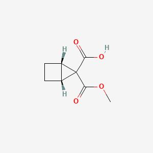 molecular formula C8H10O4 B13582060 rac-(1R,4S,5S)-5-(methoxycarbonyl)bicyclo[2.1.0]pentane-5-carboxylicacid 