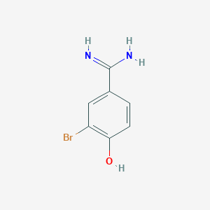 molecular formula C7H7BrN2O B13582065 3-Bromo-4-hydroxybenzamidine CAS No. 767261-36-9