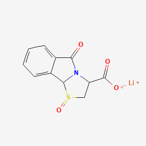 molecular formula C11H8LiNO4S B13582119 lithium(1+)1,5-dioxo-2H,3H,5H,9bH-1lambda4-[1,3]thiazolo[2,3-a]isoindole-3-carboxylate 