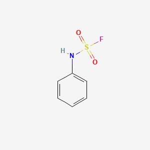 molecular formula C6H6FNO2S B13582130 Phenylsulfamoyl fluoride 