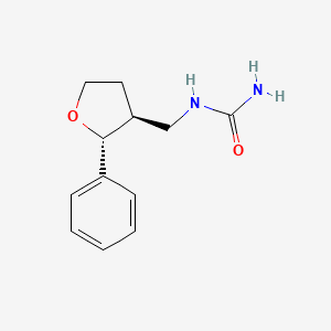 molecular formula C12H16N2O2 B13582140 rac-{[(2R,3S)-2-phenyloxolan-3-yl]methyl}urea 