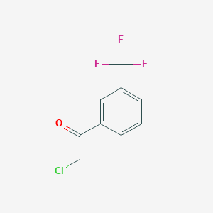 molecular formula C9H6ClF3O B1358225 2-Chloro-1-[3-(trifluoromethyl)phenyl]ethan-1-one CAS No. 439807-20-2