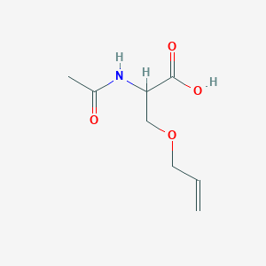 molecular formula C8H13NO4 B13582250 n-Acetyl-o-allylserine 