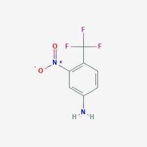 molecular formula C7H5F3N2O2 B1358237 3-Nitro-4-(trifluoromethyl)aniline CAS No. 393-80-6