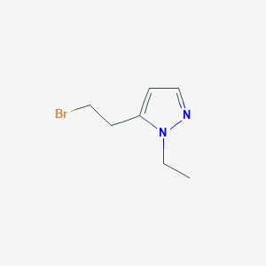 molecular formula C7H11BrN2 B13582420 5-(2-bromoethyl)-1-ethyl-1H-pyrazole 