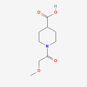 molecular formula C9H15NO4 B1358243 1-(Methoxyacetyl)piperidine-4-carboxylic acid CAS No. 926189-92-6