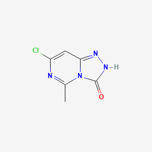 molecular formula C6H5ClN4O B13582453 7-chloro-5-methyl-2H,3H-[1,2,4]triazolo[4,3-c]pyrimidin-3-one 