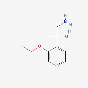 molecular formula C11H17NO2 B13582461 1-Amino-2-(2-ethoxyphenyl)propan-2-ol 