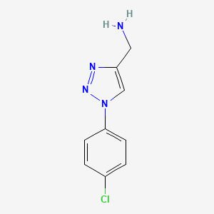 molecular formula C9H9ClN4 B1358247 [1-(4-chlorophenyl)-1H-1,2,3-triazol-4-yl]methanamine CAS No. 886361-79-1