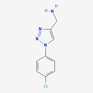 [1-(4-chlorophenyl)-1H-1,2,3-triazol-4-yl]methanamine