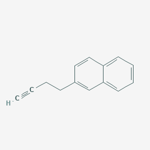 molecular formula C14H12 B13582539 2-(But-3-yn-1-yl)naphthalene CAS No. 765906-90-9
