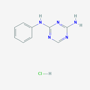 molecular formula C9H10ClN5 B1358262 N2-Phenyl-1,3,5-triazine-2,4-diamine hydrochloride CAS No. 6011-10-5