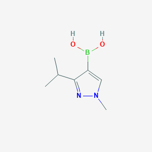 molecular formula C7H13BN2O2 B13582649 (3-Isopropyl-1-methyl-1H-pyrazol-4-yl)boronic acid 