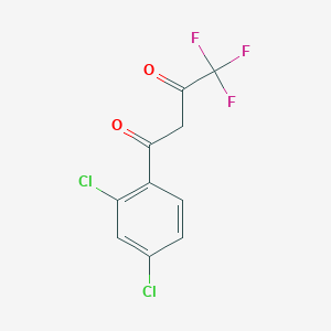 molecular formula C10H5Cl2F3O2 B1358278 1-(2,4-Dichlorophenyl)-4,4,4-trifluorobutane-1,3-dione CAS No. 94856-22-1
