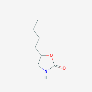molecular formula C7H13NO2 B13582797 5-Butyl-1,3-oxazolidin-2-one CAS No. 7693-75-6