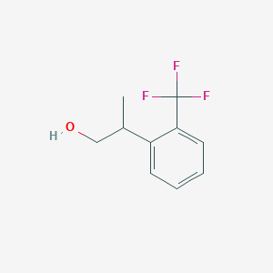 molecular formula C10H11F3O B13582805 2-(2-(Trifluoromethyl)phenyl)propan-1-ol 