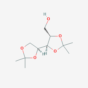 molecular formula C11H20O5 B1358284 [(4S,5R)-5-[(4S)-2,2-dimethyl-1,3-dioxolan-4-yl]-2,2-dimethyl-1,3-dioxolan-4-yl]methanol CAS No. 84709-35-3