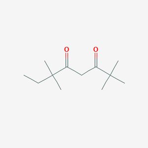 molecular formula C12H22O2 B1358292 2,2,6,6-Tetramethyloctane-3,5-dione CAS No. 78579-61-0