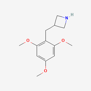 molecular formula C13H19NO3 B13582984 3-(2,4,6-Trimethoxybenzyl)azetidine 