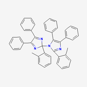 molecular formula C44H34N4 B1358299 4,4',5,5'-四苯基-2,2'-二-邻甲苯基-2'H-1,2'-联吡唑 CAS No. 29864-15-1