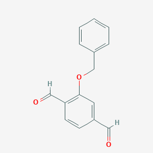 molecular formula C15H12O3 B13583008 2-(Benzyloxy)benzene-1,4-dicarbaldehyde 