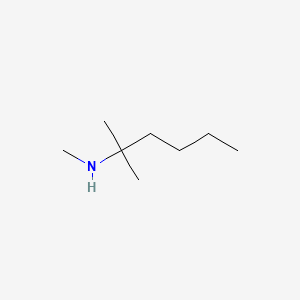 molecular formula C8H19N B13583030 2-Hexylamine, N,2-dimethyl- CAS No. 63690-12-0
