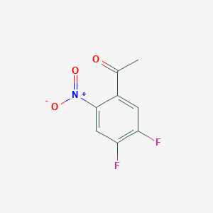 molecular formula C8H5F2NO3 B13583098 1-(4,5-Difluoro-2-nitrophenyl)ethan-1-one 