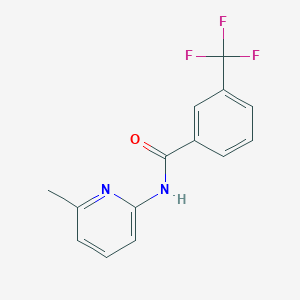 molecular formula C14H11F3N2O B13583100 N-(6-methylpyridin-2-yl)-3-(trifluoromethyl)benzamide 