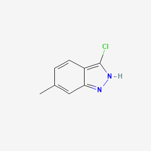 molecular formula C8H7ClN2 B1358313 3-Chloro-6-methyl-1H-indazole CAS No. 885271-60-3