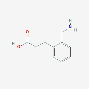 molecular formula C10H13NO2 B13583185 3-[2-(Aminomethyl)phenyl]propanoic acid CAS No. 61336-51-4