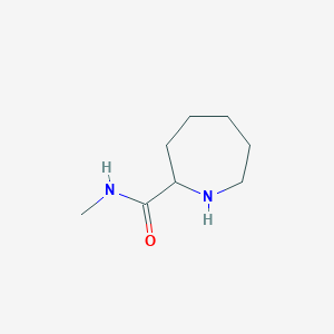 molecular formula C8H16N2O B13583242 N-methylazepane-2-carboxamide 