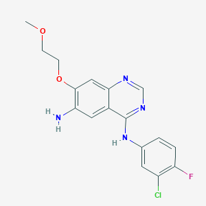 N4-(3-Chloro-4-fluorophenyl)-7-(2-methoxyethoxy)quinazoline-4,6-diamine