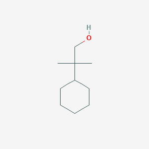 molecular formula C10H20O B1358328 2-Cyclohexyl-2-methylpropan-1-ol CAS No. 62435-08-9