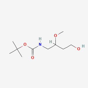 molecular formula C10H21NO4 B13583313 tert-Butyl (4-hydroxy-2-methoxybutyl)carbamate 